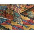 thumbnail image 3 of Ambesonne Talavera Quilted Coverlet 3 Pcs, Azulejo Tile Squares Art, Queen Size, Multicolor, 3 of 4
