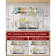thumbnail image 5 of Escurridor de platos ajustable Sakugi 76-86 cm de 2 niveles, blanco, 5 of 5