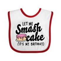 Inktastic Let Me Smash Cake Its My Birthday Girls Baby Bib