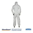 thumbnail image 2 of Ansell 38938 A35 Liquid and Particle Protection Coveralls Hooded - Large, White (25/Carton), 2 of 6