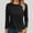 Black, variant on SNKSDGM Women's Plus Casual Easter Shirt Womens Short Sleeve Tops Dressy Women's Fashion Casual Solid Color Top 3/4 Long Sleeve Casual Loose Crew Neck T Shirt Shirt Top Summer Tops for Women 2025