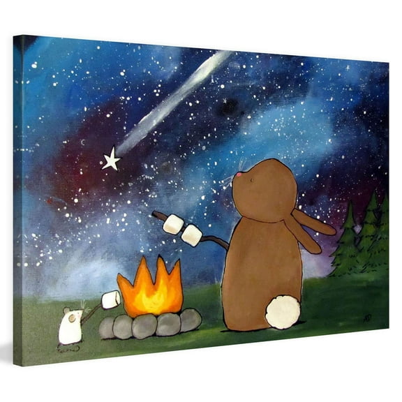Marmont Hill "Campfire" by Andrea Doss Painting Print on Wrapped Canvas