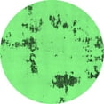 thumbnail image 1 of Ahgly Company Indoor Round Abstract Emerald Green Modern Area Rugs, 8' Round, 1 of 4