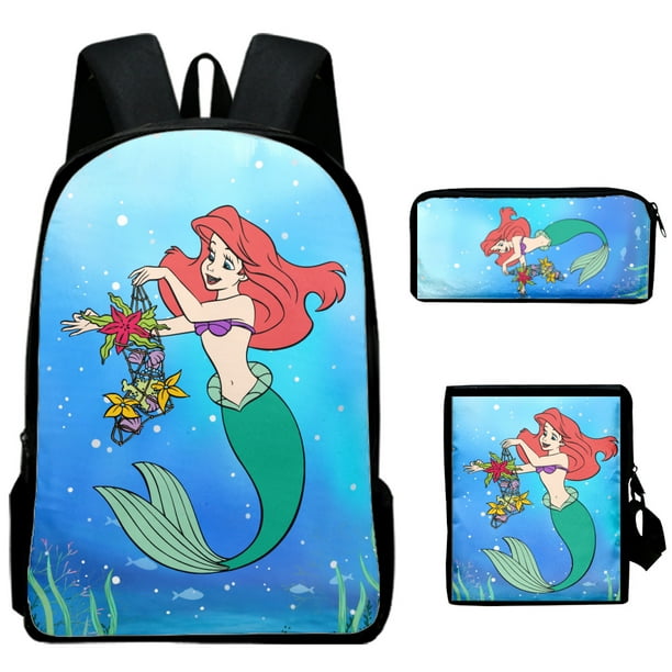 The Little Mermaid School Backpacks for Girls, Kids School Bags Bookbag ...