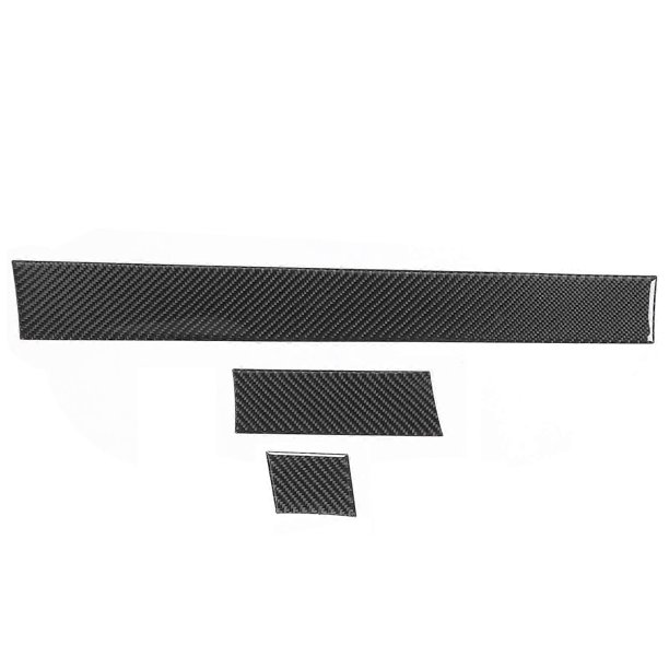 3pcs Carbon Fiber Dashboard Panel Trim Cover Decoration Fit for 5 Series E60 E61 2004?2010