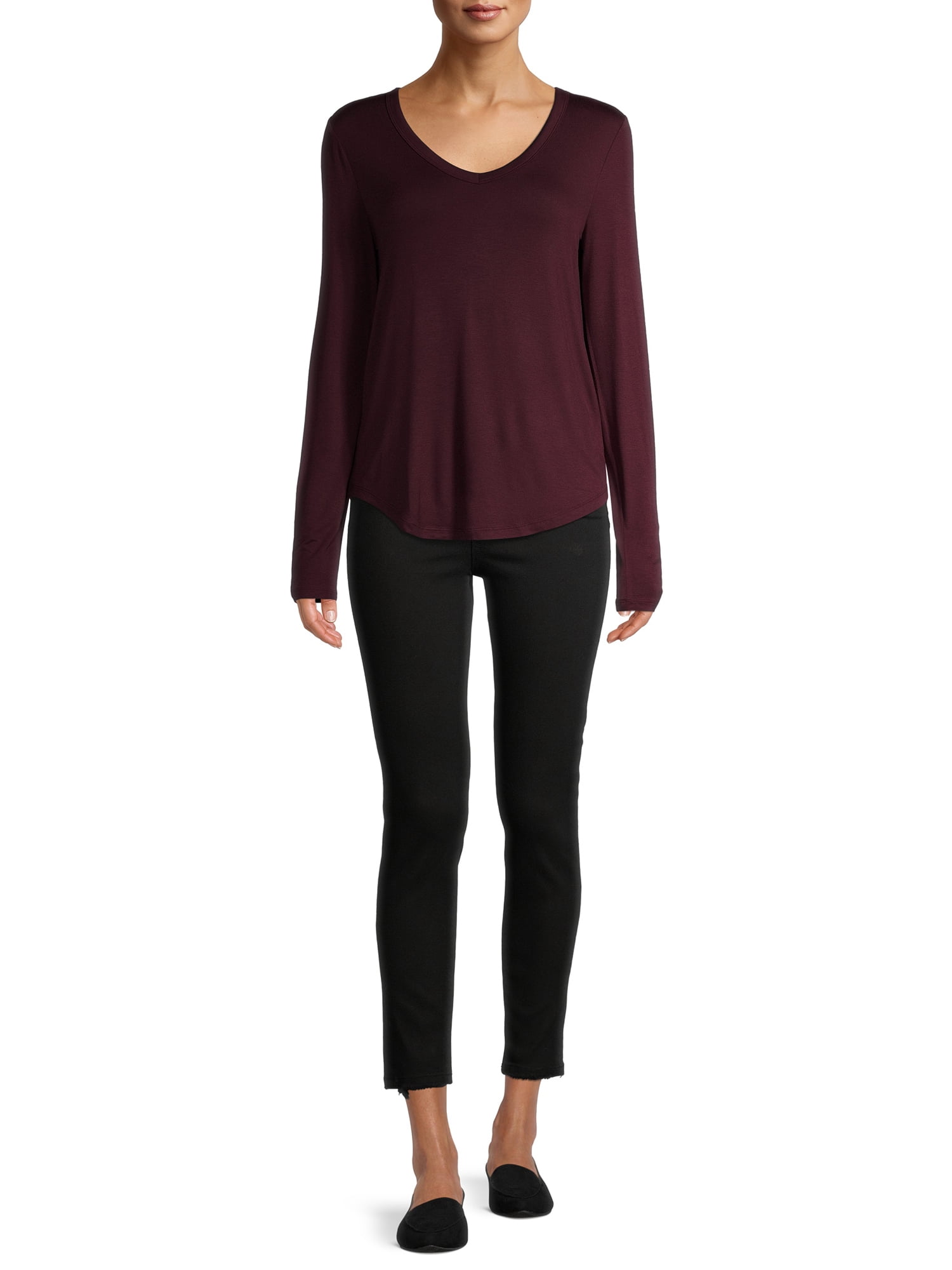 No Boundaries Juniors' V-Neck Tee