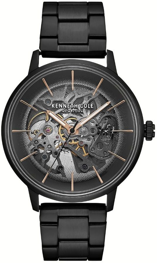 kenneth cole men's skeleton watch