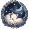 thumbnail image 2 of Hilo Algodón Bordado Punto Cruz Con Gato en La 11CT 50x50cm Blanco, 2 of 9