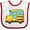 White and Red, variant on Inktastic Cute School Bus Boys or Girls Baby Bib