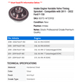 thumbnail image 2 of Intake Engine Variable Valve Timing Sprocket - Compatible with 2011 - 2022 Ford F-150 2012 2013 2014 2015 2016 2017 2018 2019 2020 2021, 2 of 2