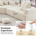 thumbnail image 6 of Special-shaped Frame for Oversized Modular U Shaped Sectional Sofa,Luxury Boucle Floor Couch,Convertible Compressed Couch,Spacious Foam-Filled Sofa for Living Room,2 Colors, 6 of 9