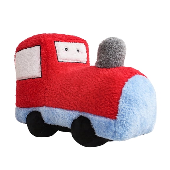 Red Train Plush Toy, Soft Stuffed Train Pillow Plush, Cute Locomotive Model Toy for Home Decor Relaxation Birthday Gift for Adults Couples Friends Family Lover