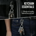 thumbnail image 2 of Key Unity Titanium Keychain Clip, Quick Release EDC Key Holder Organizer with 6 Mini Key Ring, 2 of 7