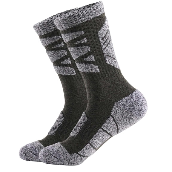 Men's Cushioned Crew Socks Thick Terry Bottom Sports Socks Breathable Moisture Control Hiking Socks Odor Resistant Mid-Calf Athletic Socks For Work Gym