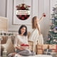 thumbnail image 3 of Letrero colgante de madera de Navidad para pared del hogar, letrero colgante de saludos de temporada, letrero de puerta a cuadros de fruta roja de Navidad, 3 of 5