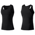 thumbnail image 4 of Paquete de 3 camisetas sin mangas de gimnasio para hombre Camiseta de entrenamiento con espalda en Y, 4 of 7