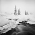thumbnail image 2 of Rericha, Daniel 15x15 White Modern Wood Framed Museum Art Print Titled - Ice Creek..., 2 of 4