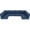 Navy Blue, variant on Olurrisa 14-Piece Outdoor Sectional Cushion Set, Navy Blue Deep Seat Polyester with Removable Covers for Patio Furniture