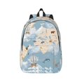 thumbnail image 2 of Rocae Animals Travel World Map for Durable Canvas Backpack Leisure Large Bag Travel Rucksack Multi-function Backpack Medium, 2 of 8