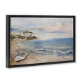 thumbnail image 3 of Stupell Industries Shoreline Rowboat Scene Black Framed Floater Canvas Wall Art, design by Ruane Manning, 17 x 25, 3 of 9