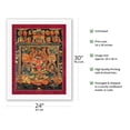 thumbnail image 2 of Chaturbhuja Mahakala Four-Hands - Tantric Buddhist Protector Deity - Vintage Tibetan Thangka Buddhist Painting - Tibet, 13th Century - Fine Art Rolled Canvas Print 20in x 26in, 2 of 4