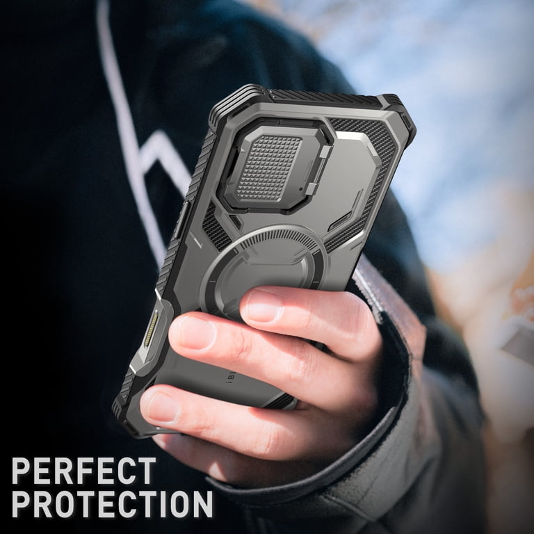 Coque Robuste SUPCASE IBlason Armorbox Pour IPhone 16 (6,1") - Noir, Avec Couvre-caméra Et Charge Sans Fil