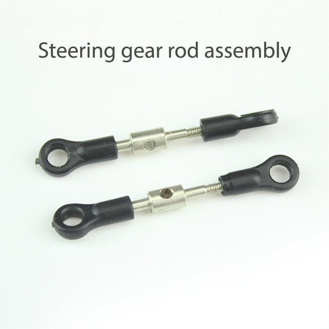 6Pcs/Set Steel Servo Linkage Pull Supplies Rod Remote Control 1/14 Model Vehicle Short Long Tie Rods Upgrade Parts Repairing Accessories