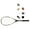 1 black advanced pla, variant on Aluminum Alloys Frame Squash Racquet Professional Beginner Squash Racket Ergonomic Grip Squash Training Paddles Enduring