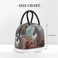thumbnail image 2 of Pofeuu Flower White Horse (2) Print Lunch Bag for Adult Insulated Lunch Box,Leakproof Cooler Food Lunch Containers Reusable High Capacity Lunch Tote Bags-One Size, 2 of 6