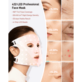 thumbnail image 2 of Red Light Therapy for Face, 4 Modes Led Face Mask Light Therapy with Travel Bag, 850NM near Infrared, 5 Brightness Levels Red Light Mask for Facial Skincare, 2 of 7