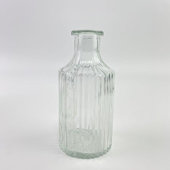 AFAKCH Vases,Small Clear Bud Vases Bulk Mini Flower Glass Vases for Centerpiece Table Wedding Decorations Home Decor Party(Transparent) 11.8 oz - 2.3 x 5.1 in