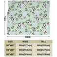thumbnail image 2 of Couverture en Molleton Image de Vache Jeté Peluche Duveteux Ultra Doux Réversible en Microfibre Flanelle Couvertures 80"x60 Pouces, 2 of 4
