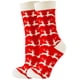 thumbnail image 1 of Calcetines navideños para mujer 2024, divertidos calcetines navideños de algodón con diseño de Papá Noel, árbol, copo de nieve y alce, calcetines divertidos de Año Nuevo, 1 of 4