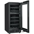 thumbnail image 5 of KoolMore Reserve 15 in. Under-Counter Panel Ready Dual Zone Built-in Wine Cooler with Black Shelves and 23 Bottle Capacity in Black (KM-CW28DZ-BPR), 5 of 9