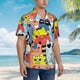 thumbnail image 3 of Balery Funny Cats Camisas hawaianas de manga corta para hombre, camisas playeras de corte holgado, camisas de vacaciones con botones,Large, 3 of 7