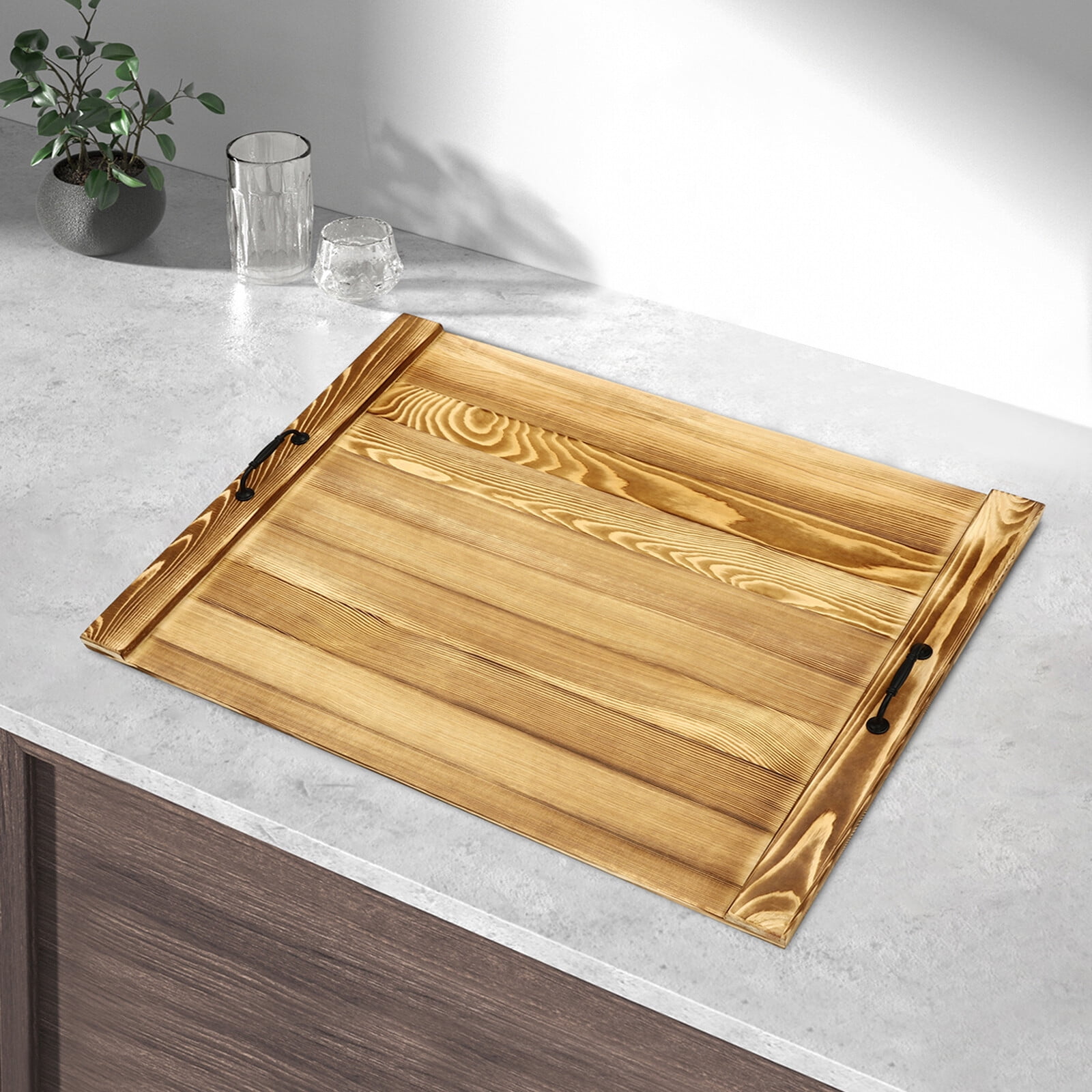 Noodle Board Stove Cover Pine Wood Stove Top Cover fit: Electric Stove Gas Stove