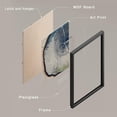 thumbnail image 4 of PixonSign Framed Wall Art, Blue & White Overexposed Wood Tree Ring Artwork, Set of 4 Nature Wildernes Plant Wall Decor Prints, Minimalism Modern Wall Décor for Living Room, Bedroom - 8"x10" Black, 4 of 5