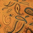 thumbnail image 3 of Superior 4-Piece Retro Pumpkin Paisley Cotton Flannel Sh+F1347eet Set, King, 3 of 6