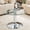 Silver,Transparent, variant on S-HOME 27.5 Inch High Round Transparency Tempered Glass Coffee Table Versatile Design with Classic Metal Base for Living Room or Study Small Apartments , Black,Transparent