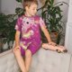 thumbnail image 4 of Balery Cute Pink Axolotl A Conjunto de Pijama Infantil de Manga Corta con Estampado – Ropa de Dormir de Algodón Suave-Large, 4 of 6