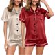 thumbnail image 2 of Conjunto de pijama de satén, 2 piezas, 2 of 4
