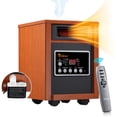 thumbnail image 1 of Dr.Infrared Heater DR998, 1500 W Sistema avanzado de Doble calefacción con humidificador y Ventilador de oscilación y Control Remoto, Cereza, 1, 1 of 5