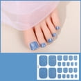 thumbnail image 1 of Waterproof Glitter Toe Nail Stickers 22pcs Summer Bling Bling Shiny Gradient Self Adhesive Foot, 1 of 8