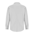 thumbnail image 5 of Fjofpr Mens Shirts Long Sleeve Button Down Collar Shirts for Men Long Sleeve Mens Shirts Casual Stylish Men's Solid Color Turndown Collar Button T-shirt Long Sleeved Cardigan Shirt, 5 of 8