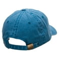 thumbnail image 4 of Scary Face Silhouette Embroidered Pigment Dyed Wash Caps - Turquoise OSFM, 4 of 5