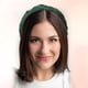 thumbnail image 2 of Diademas anchas sólidas, moda antideslizante, aro de pelo verde negruzco, 1.61 pulgadas de ancho, para mujeres niñas, 2 of 7
