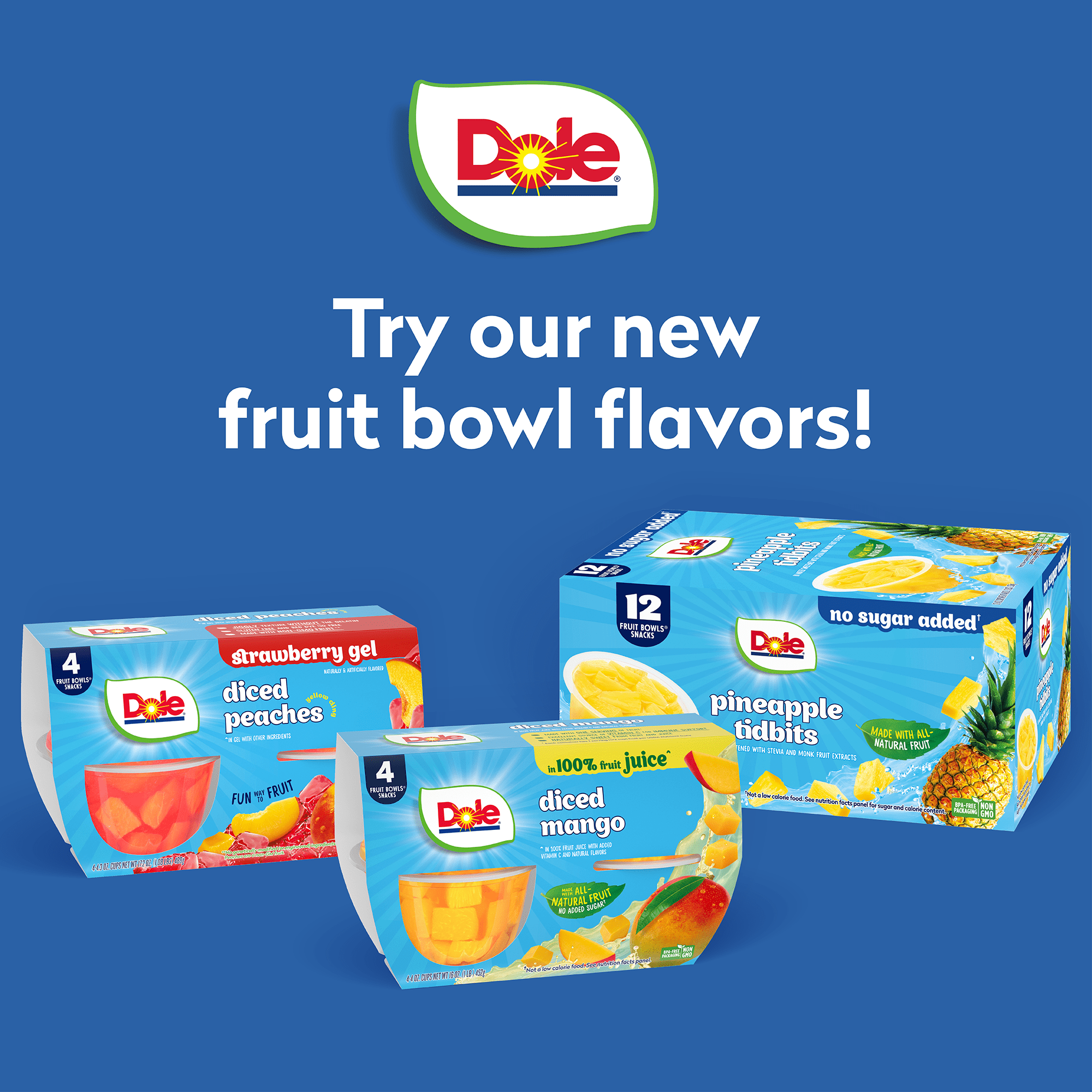 (3 pack) Dole Fruit Bowls Mixed Fruit in Black Cherry Gel, 4.3 oz Cups (4 Pack)