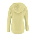 thumbnail image 6 of Mlzmgr Hoodies for Women 1/4 Button Drawstirng Regular Fitted Sweatshirts Solid Color Casual Sports Shirts, 6 of 6