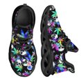 thumbnail image 1 of Zapatillas de plataforma con estampado 3D de hojas de marihuana para mujer, zapatos planos informales de malla transpirable, a la moda, 1 of 6