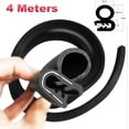 thumbnail image 2 of Fuluru 4M 157'' O-U Shaped Car Rubber Seal Door Trunk Lid Edge Protector Weatherstrip, 2 of 5